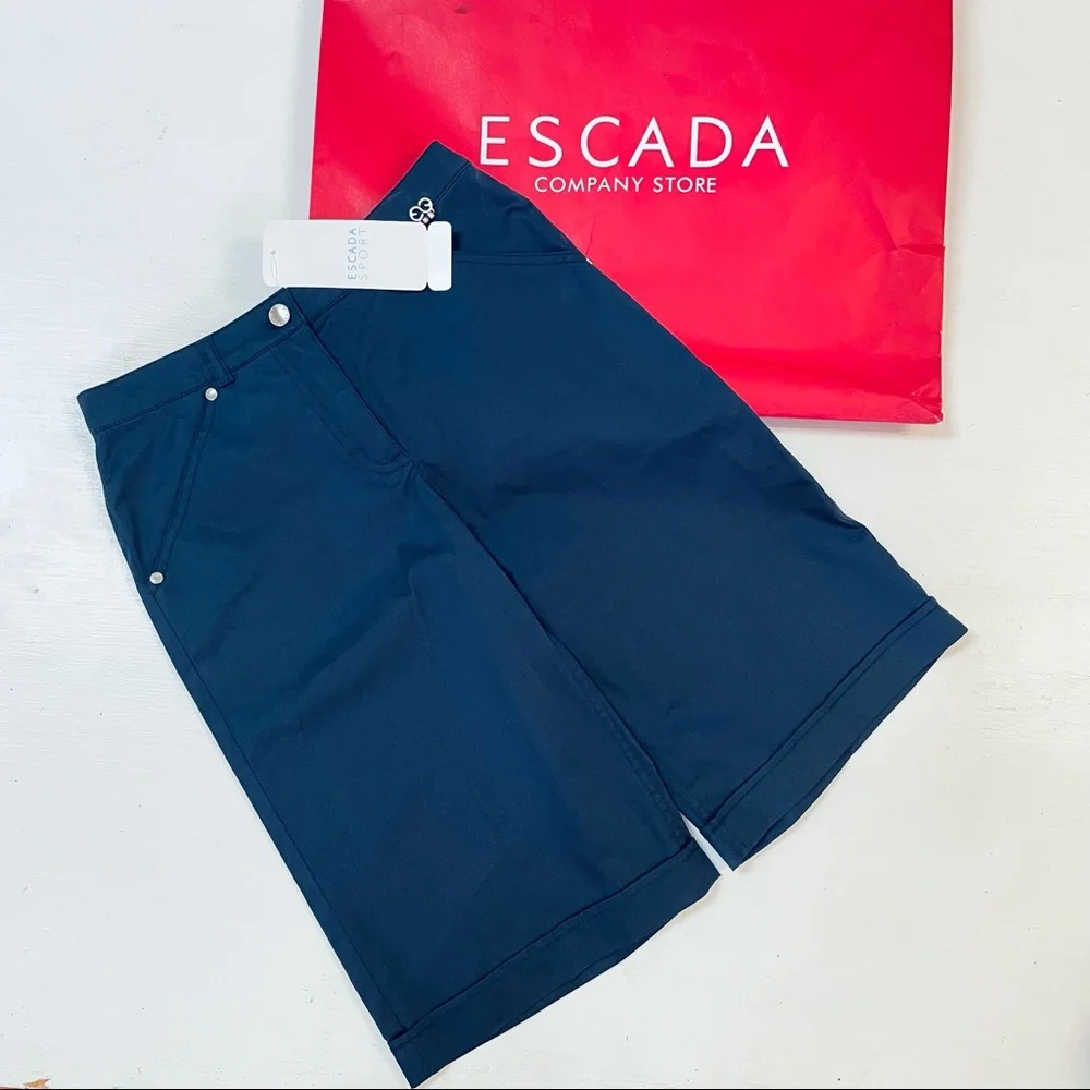 ESCADA SHORTS BERMUDA BLUE SIZE 32